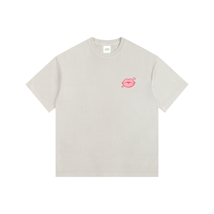 Smoochie Oversized T-Shirt in Light Apricot by Rave Uniform