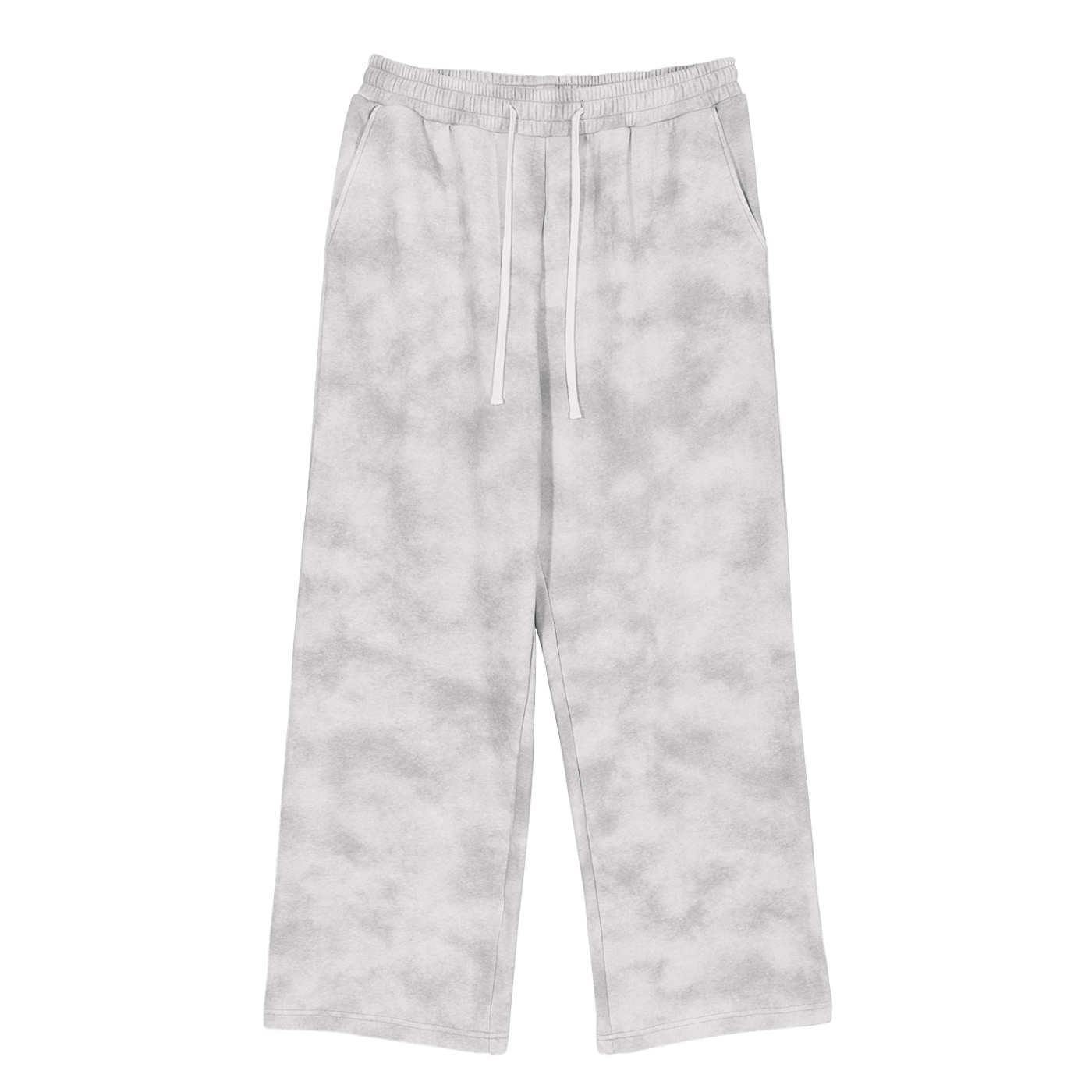 Baggy Cloud Sweatpants in Flower gray by Rave Uniform