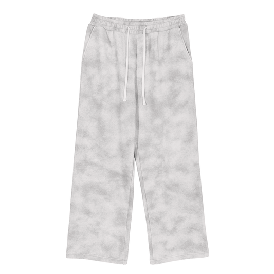 Baggy Cloud Sweatpants in Flower gray by Rave Uniform