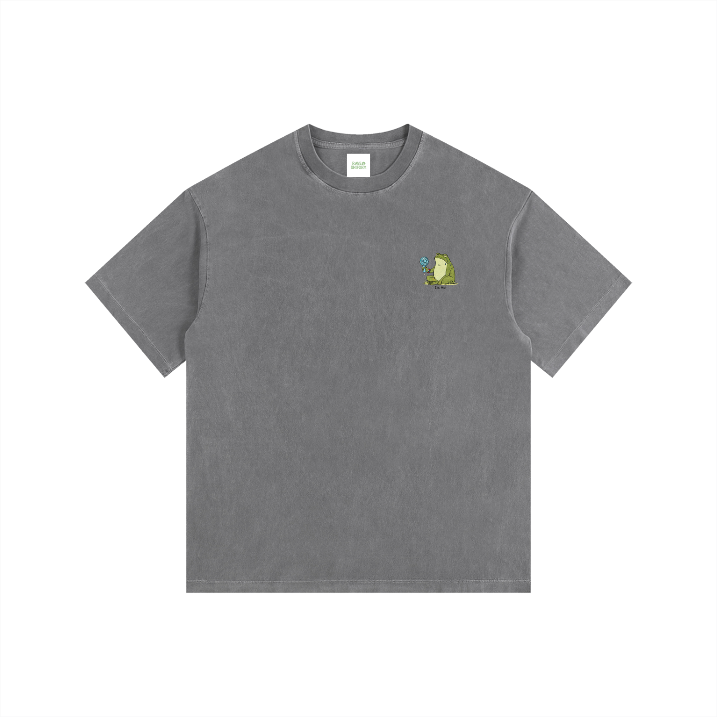 Its Hot Frog Oversized T-Shirt - Rave Uniform Detail View