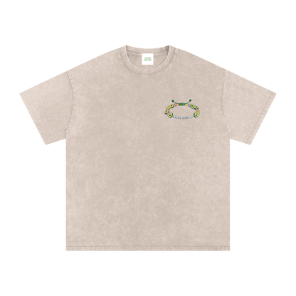 Holy Guacamolly Oversized Vintage T-Shirt in Apricot by Rave Uniform