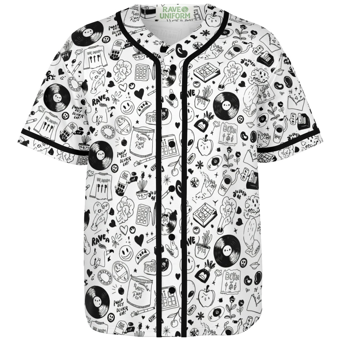 Stoner Doodles Inverted Baseball Jersey