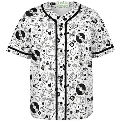 Stoner Doodles Inverted Baseball Jersey
