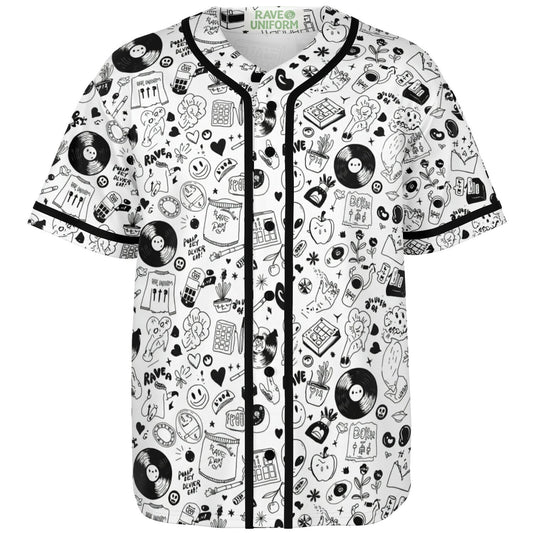 Stoner Doodles Inverted Baseball Jersey