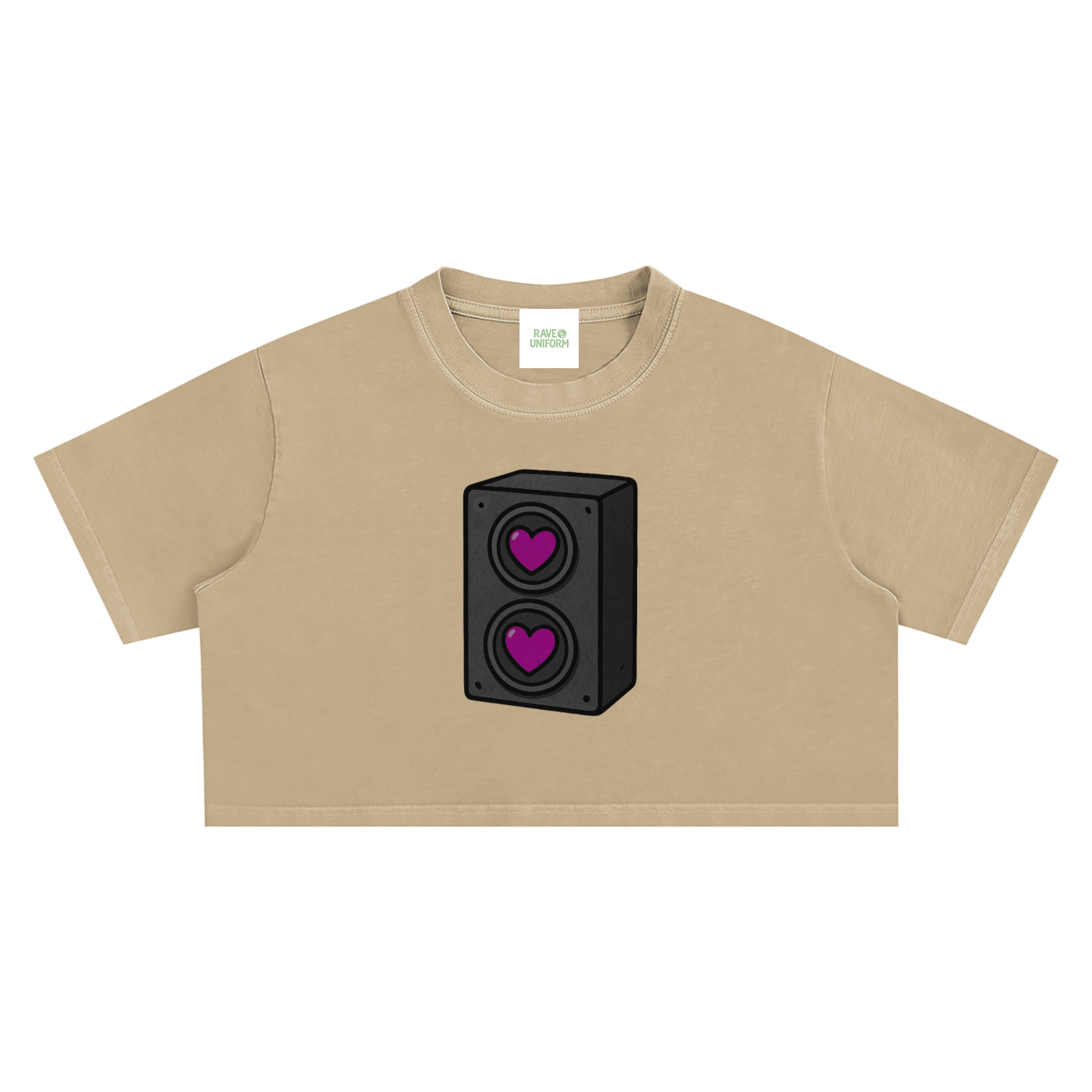 Bass Love Crop Top - Rave Streetwear View