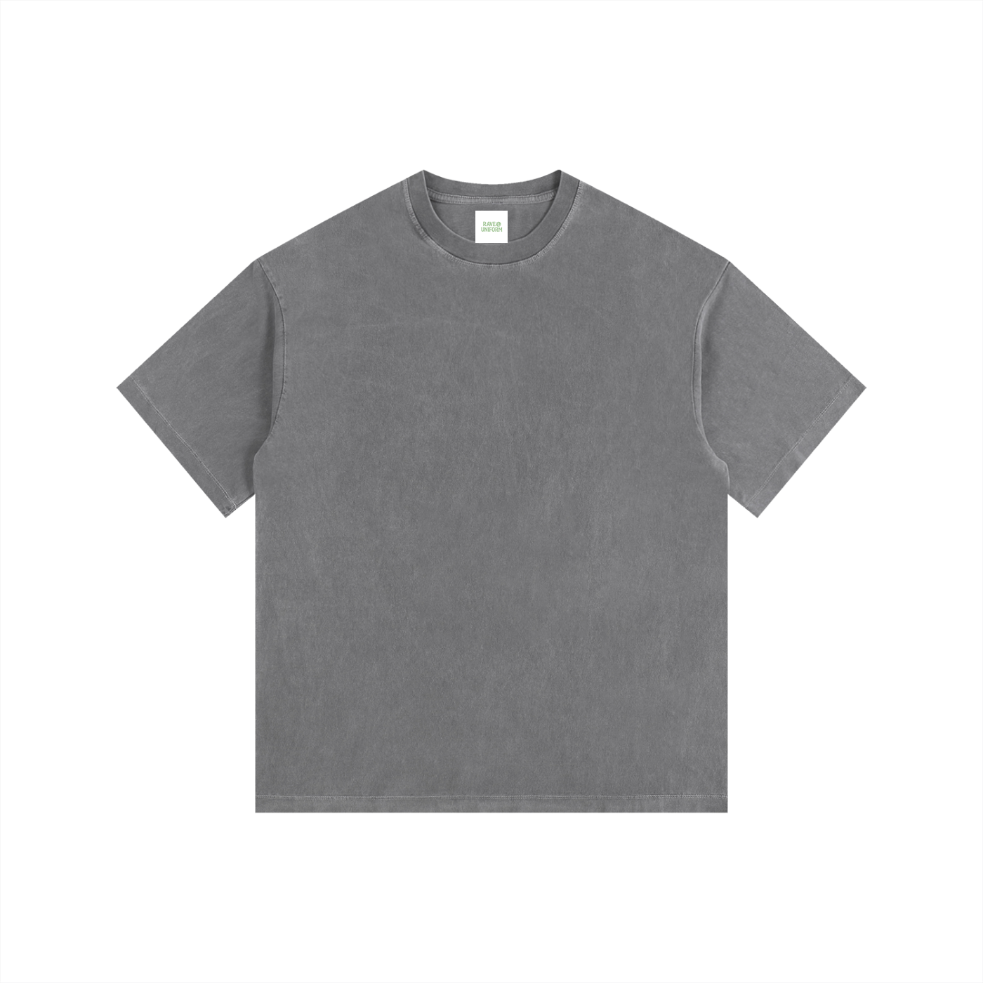 Who's B2B Oversized Shirt in Gray detail view by Rave Uniform