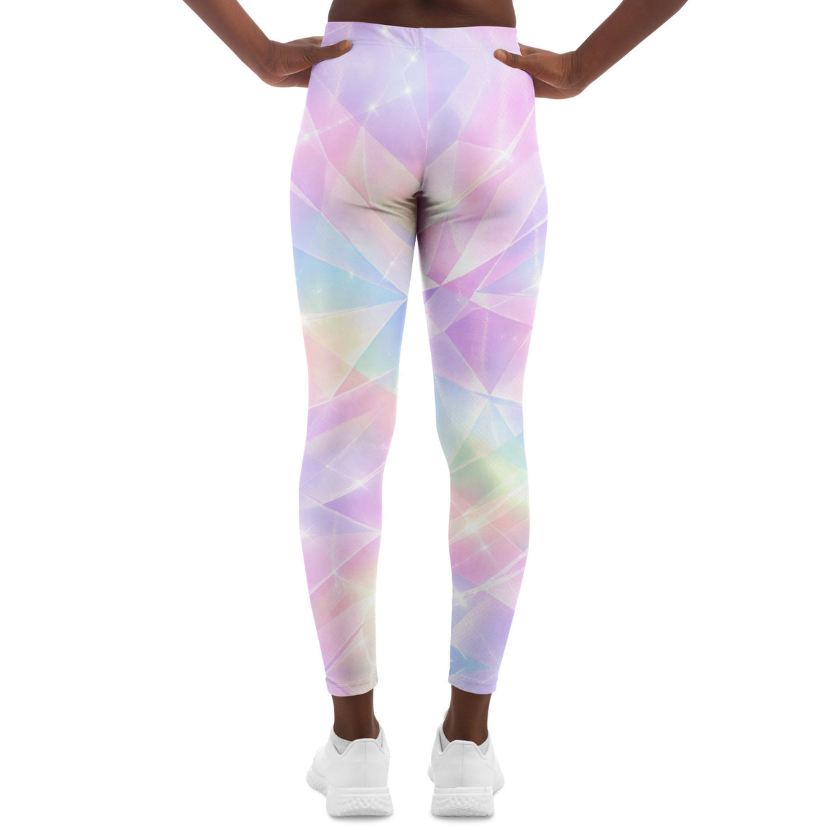 Sherbert Kaleidoscope Leggings, back, on model