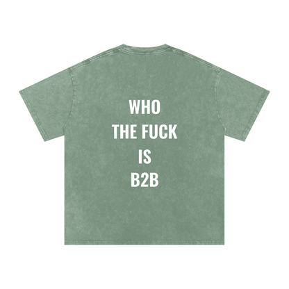 Who is B2B Oversized Vintage T-Shirt in Bean Green alternate view by Rave Uniform