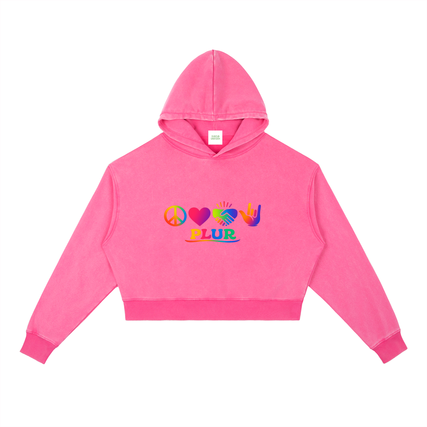 PLUR Heavyweight Hoodie - Rave Streetwear View