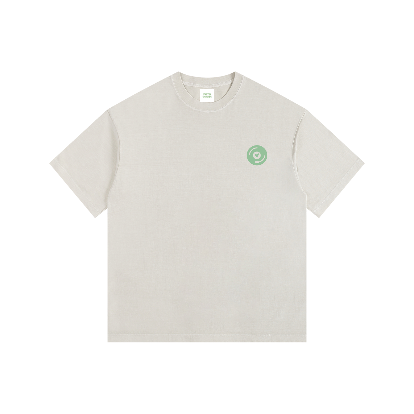 Vinyl Love Oversized T-Shirt in Light Apricot by Rave Uniform