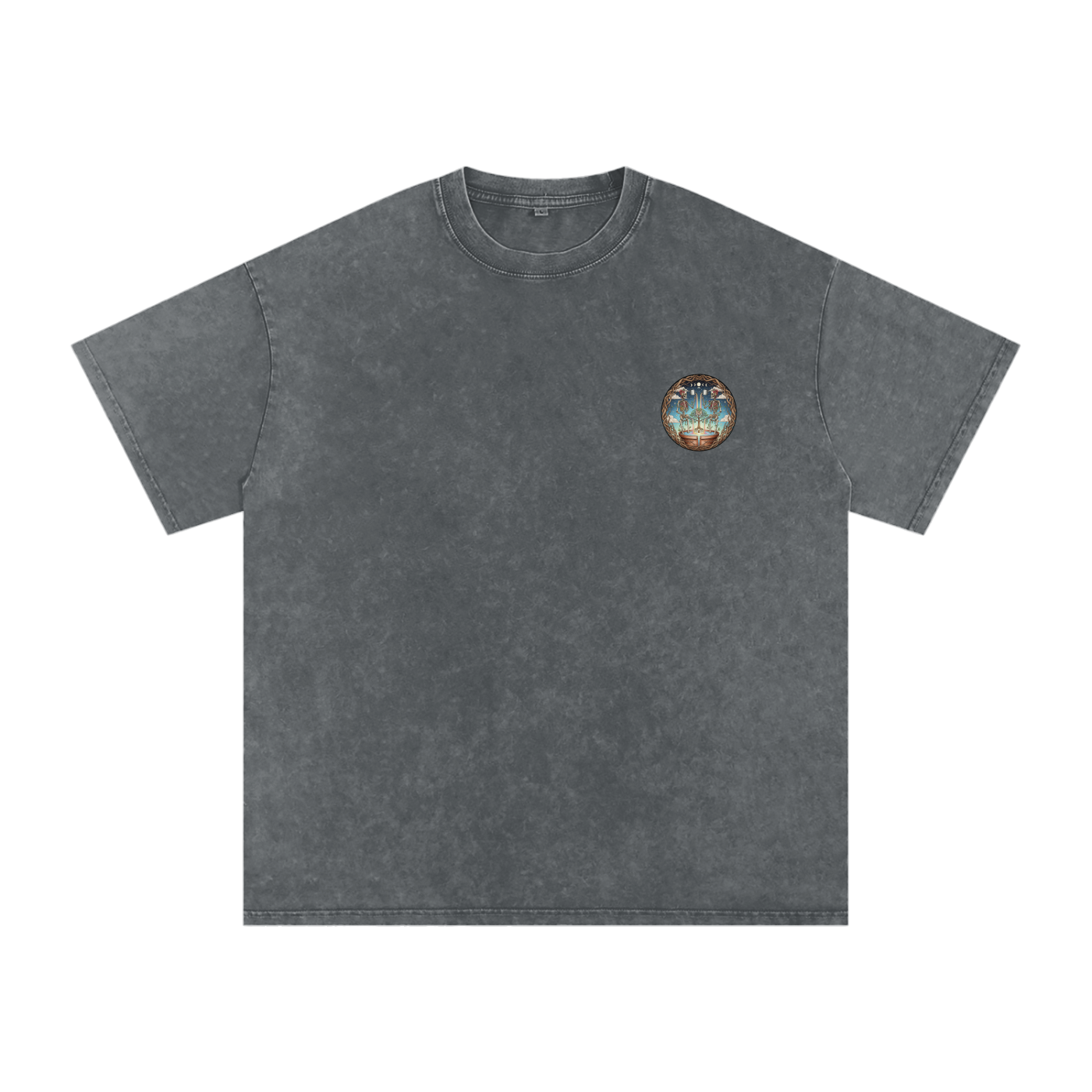 Flower Friends Oversized Vintage T-Shirt - Rave Uniform Detail View
