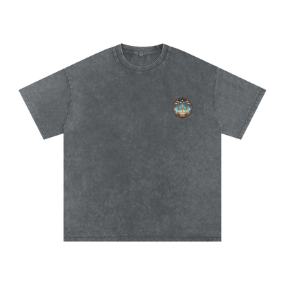 Flower Friends Oversized Vintage T-Shirt - Rave Uniform Detail View