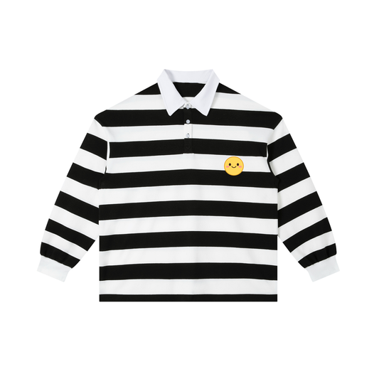 Smiley Stripe Polo Shirt