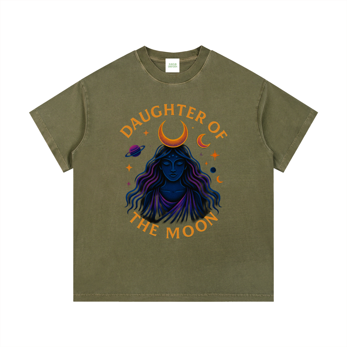 Daughter of The Moon T-Shirt - Rave Uniform Detail View