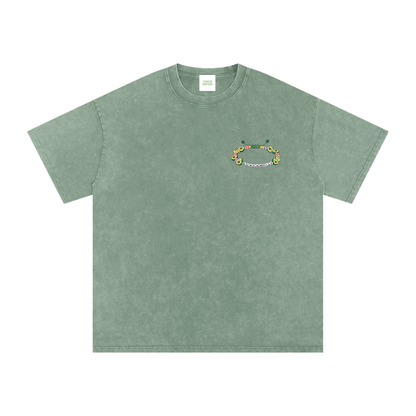 Holy Guacamolly Oversized Vintage T-Shirt in Bean Green by Rave Uniform