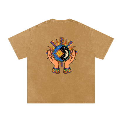 Aztec Rising Oversized Vintage T-Shirt
