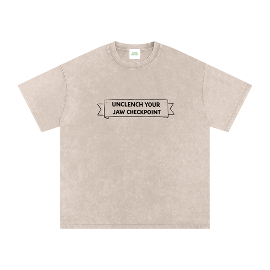 Unclench Your Jaw Oversized Vintage T-Shirt - Rave Streetwear View