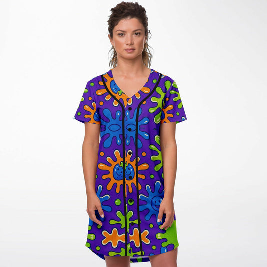 Capri Sun Baseball Jersey Dress, front, on model