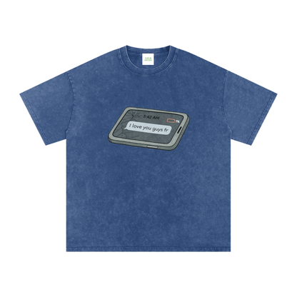 Love U Oversized Vintage T-Shirt - Rave Uniform Detail View