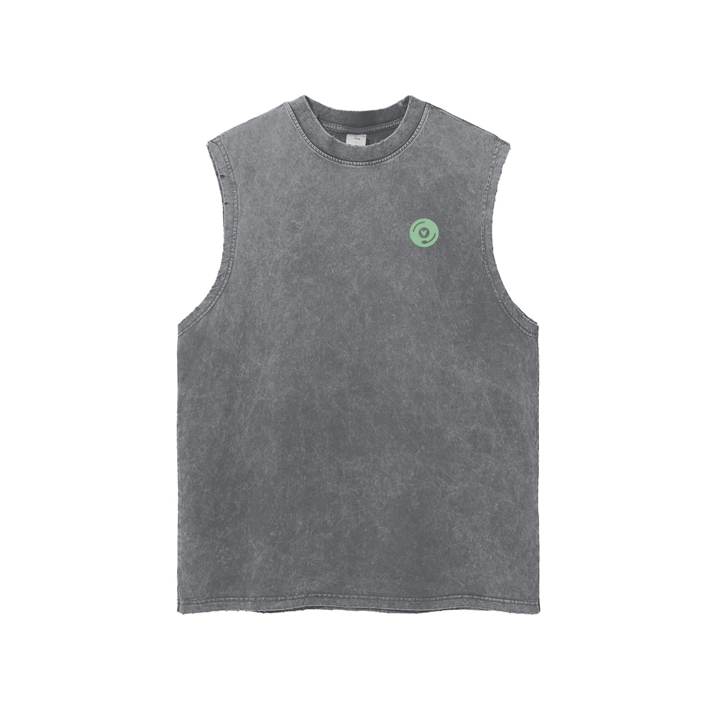 Vinyl Love Tank Top in Dark Gray by Rave Uniform
