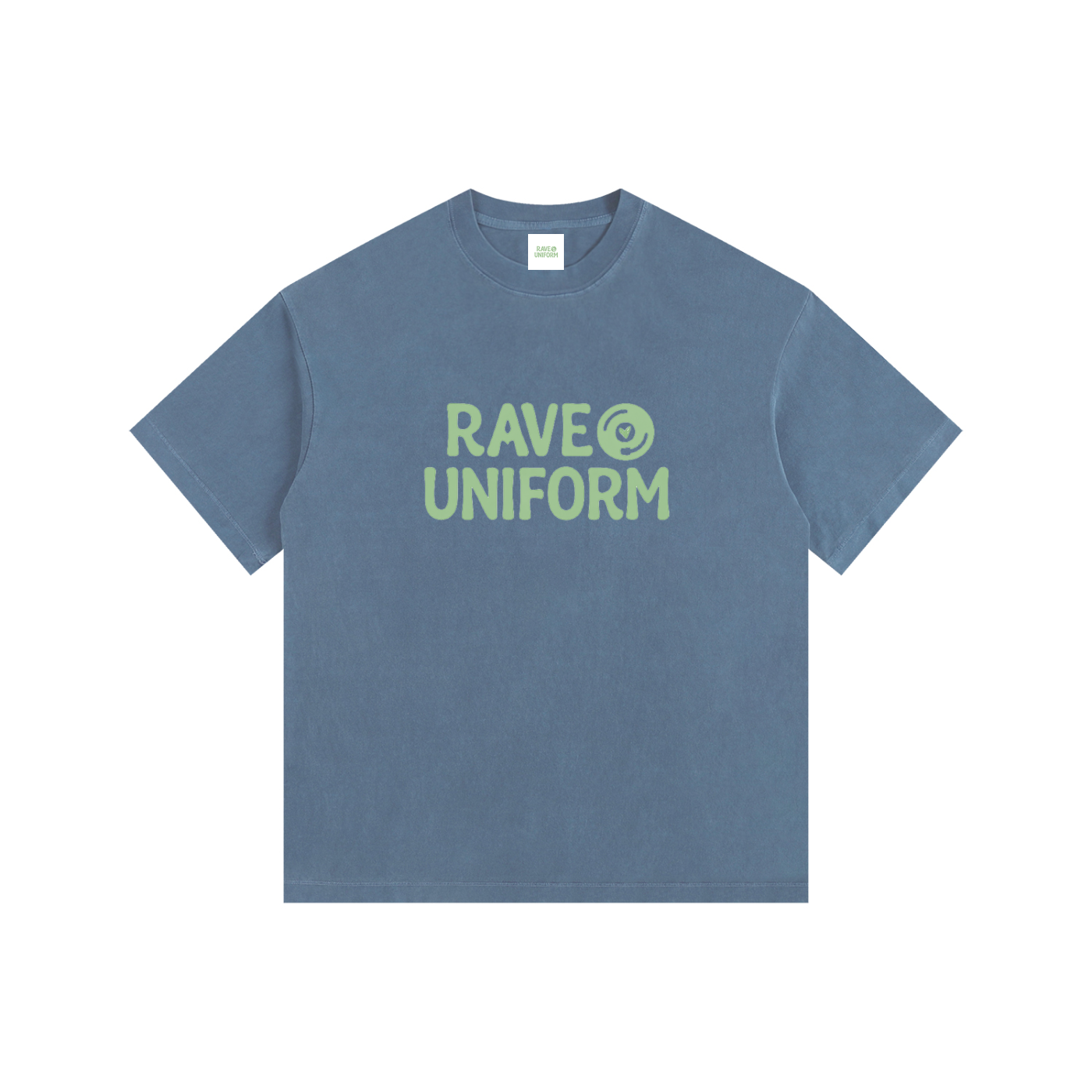 Rave Uniform Oversized T-Shirt in Royal Blue detail view