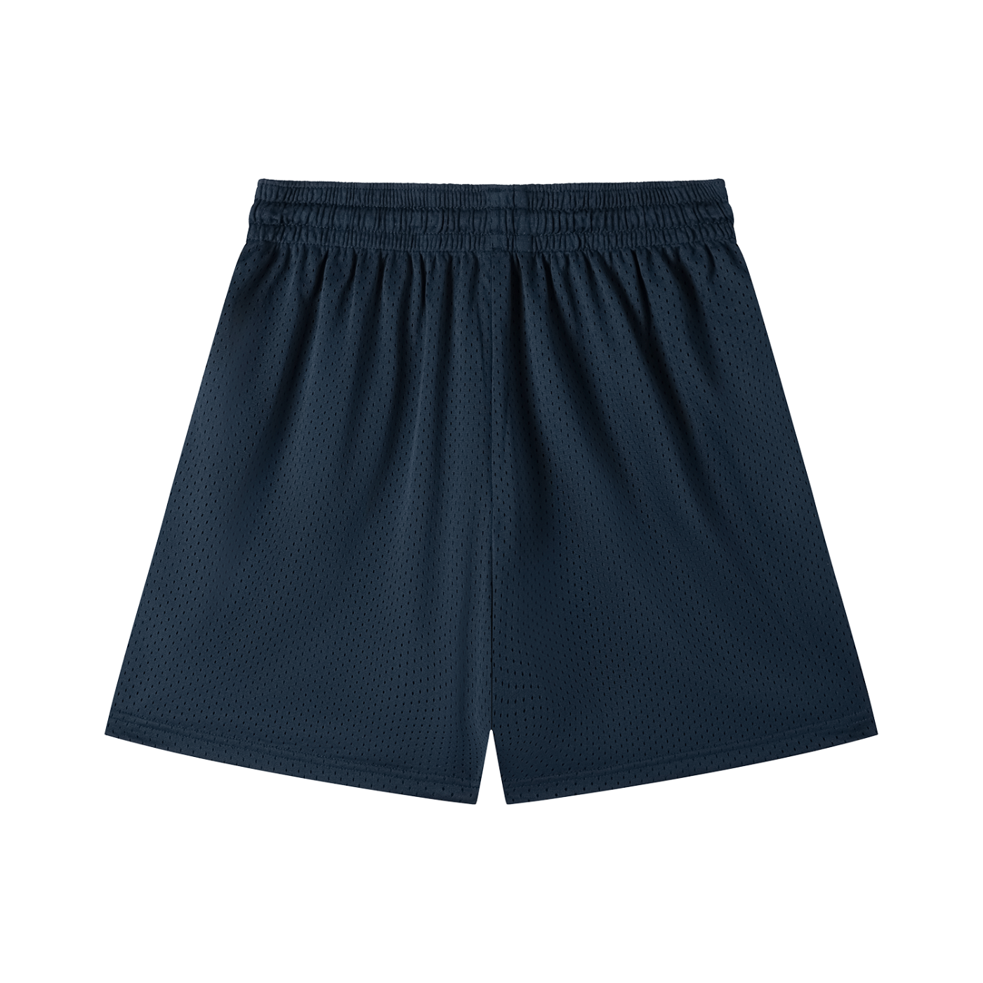 Vinyl Love Mesh Shorts in Navy Blue detail view by Rave Uniform