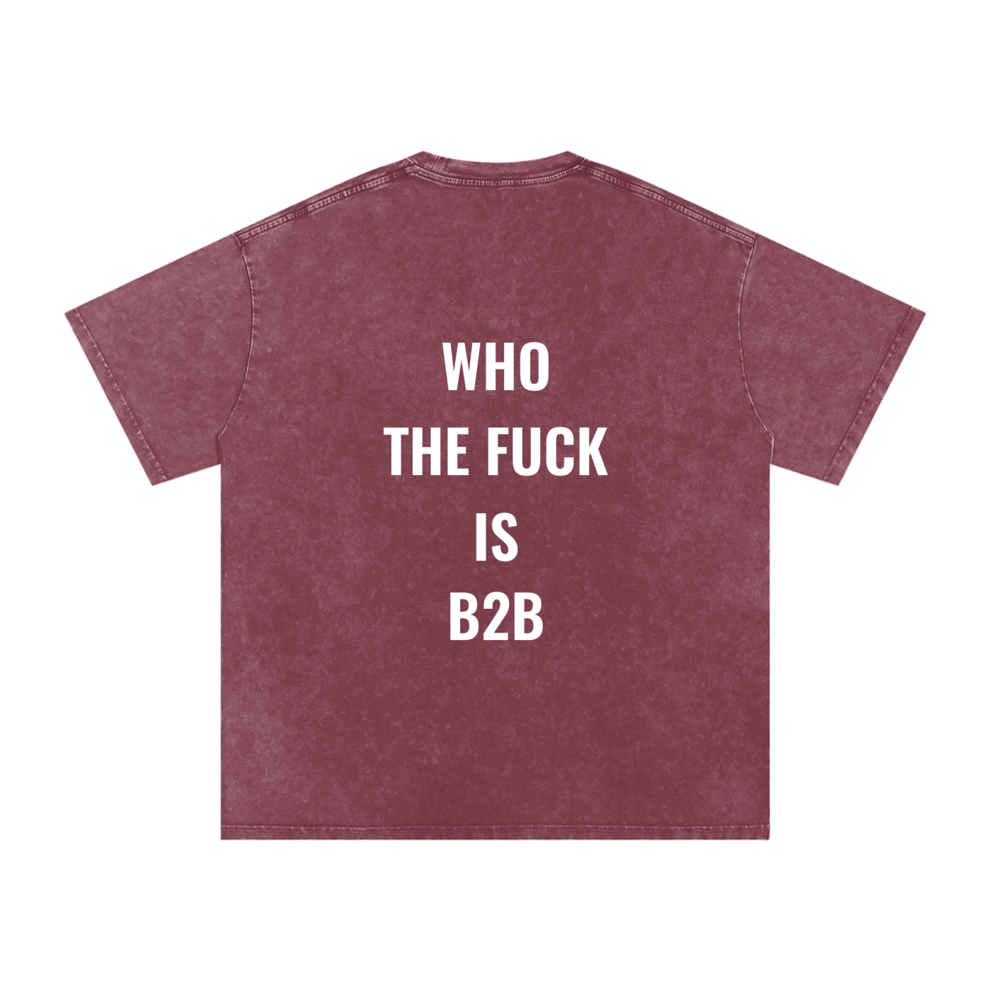 Who is B2B Oversized Vintage T-Shirt in Red detail view by Rave Uniform