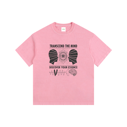 Free The Mind Oversized T-Shirt in Pink by Rave Uniform