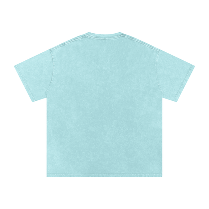 Rolling Balls Oversized Vintage T-Shirt in Water Blue alternate view by Rave Uniform