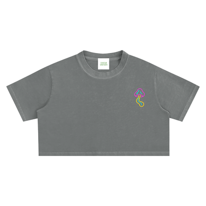 Glowing Mushroom Crop Top