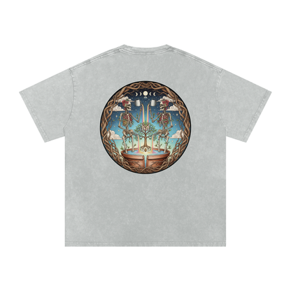 Flower Friends Oversized Vintage T-Shirt - Rave Streetwear View