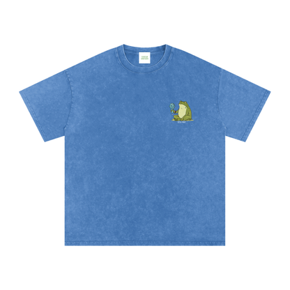 Its Hot Frog Oversized Vintage T-Shirt - Rave Uniform Detail View