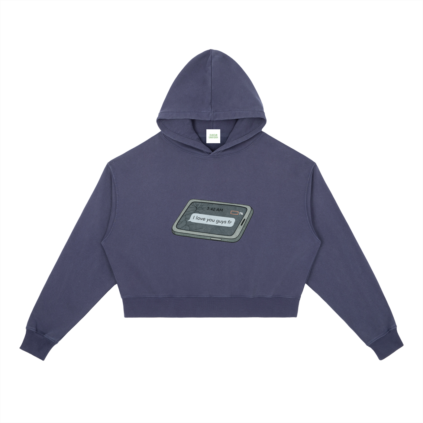 Love U Heavyweight Hoodie - Rave Streetwear View