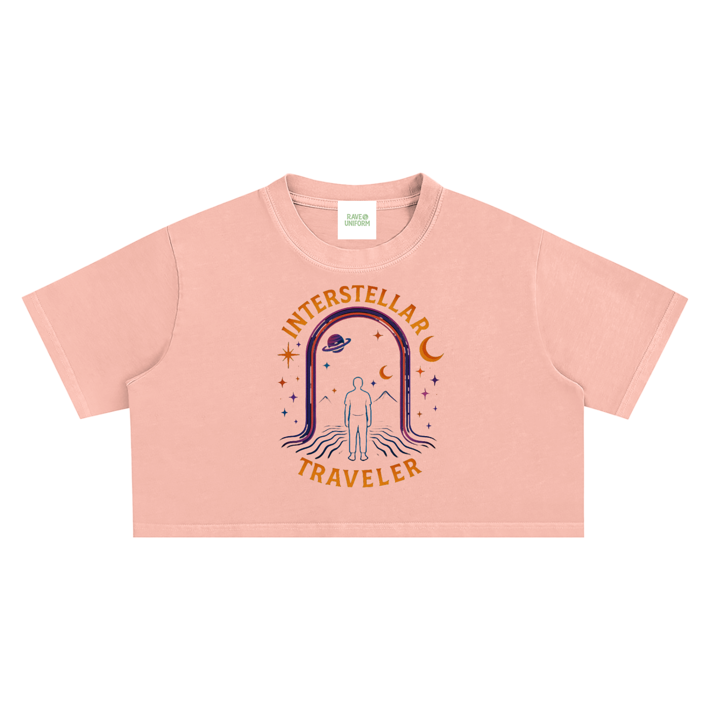 Interstellar Traveller Crop Top - Rave Streetwear View