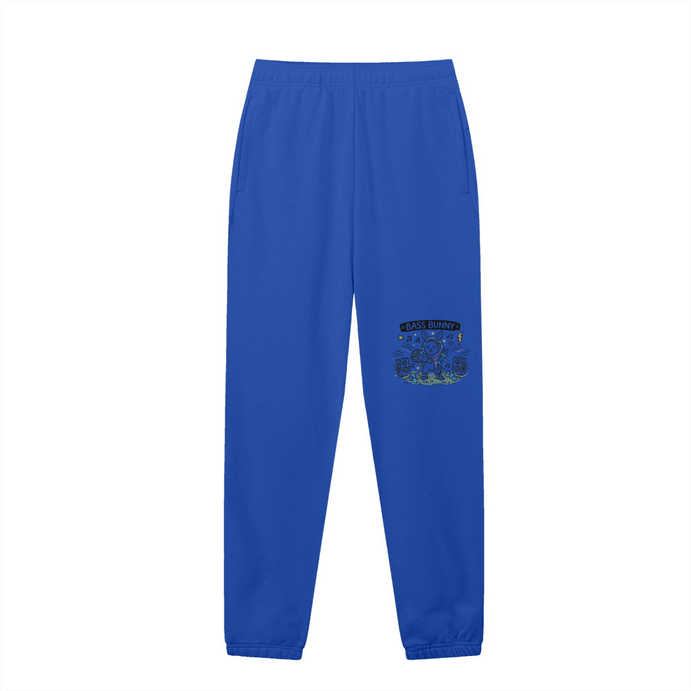 Bass Bunny Sweatpants - Rave Uniform Detail View