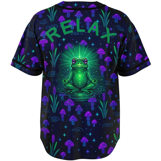 Meditation Frog Baseball Jersey