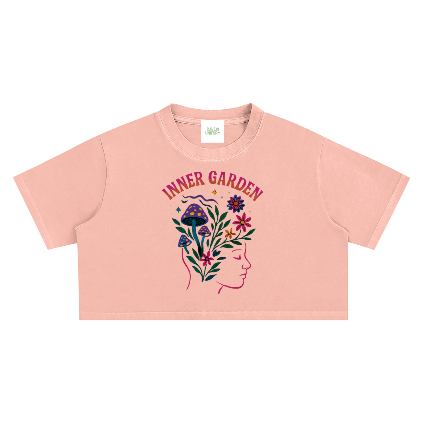 Inner Garden Crop Top - Rave Streetwear View