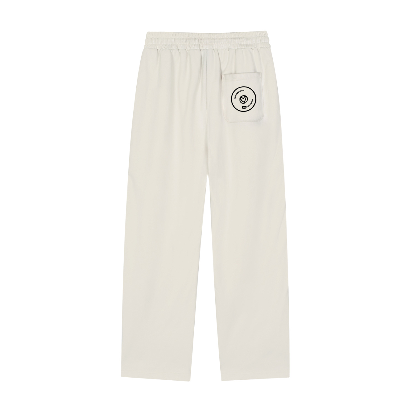 Vinyl Love Reflector Sweatpants in Grayish White alternate view by Rave Uniform
