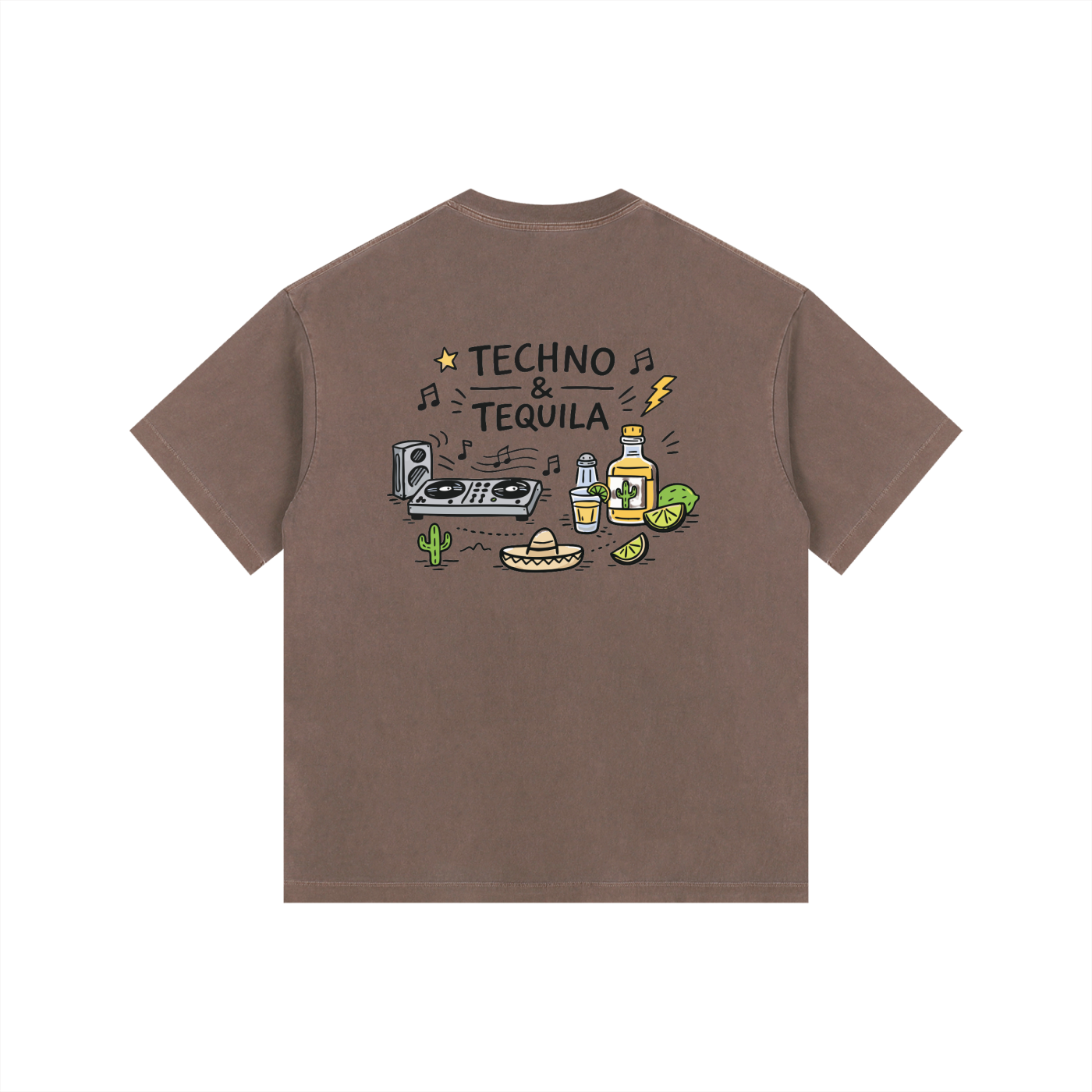 Techno & Tequila Oversized T-Shirt