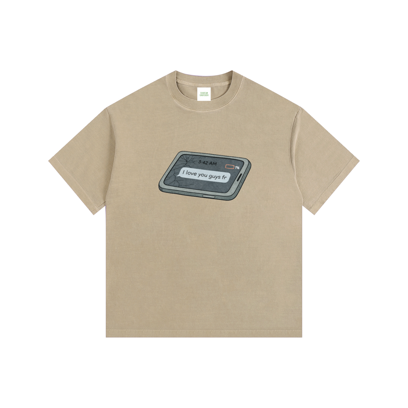 Love u Oversized T-Shirt - Rave Streetwear View