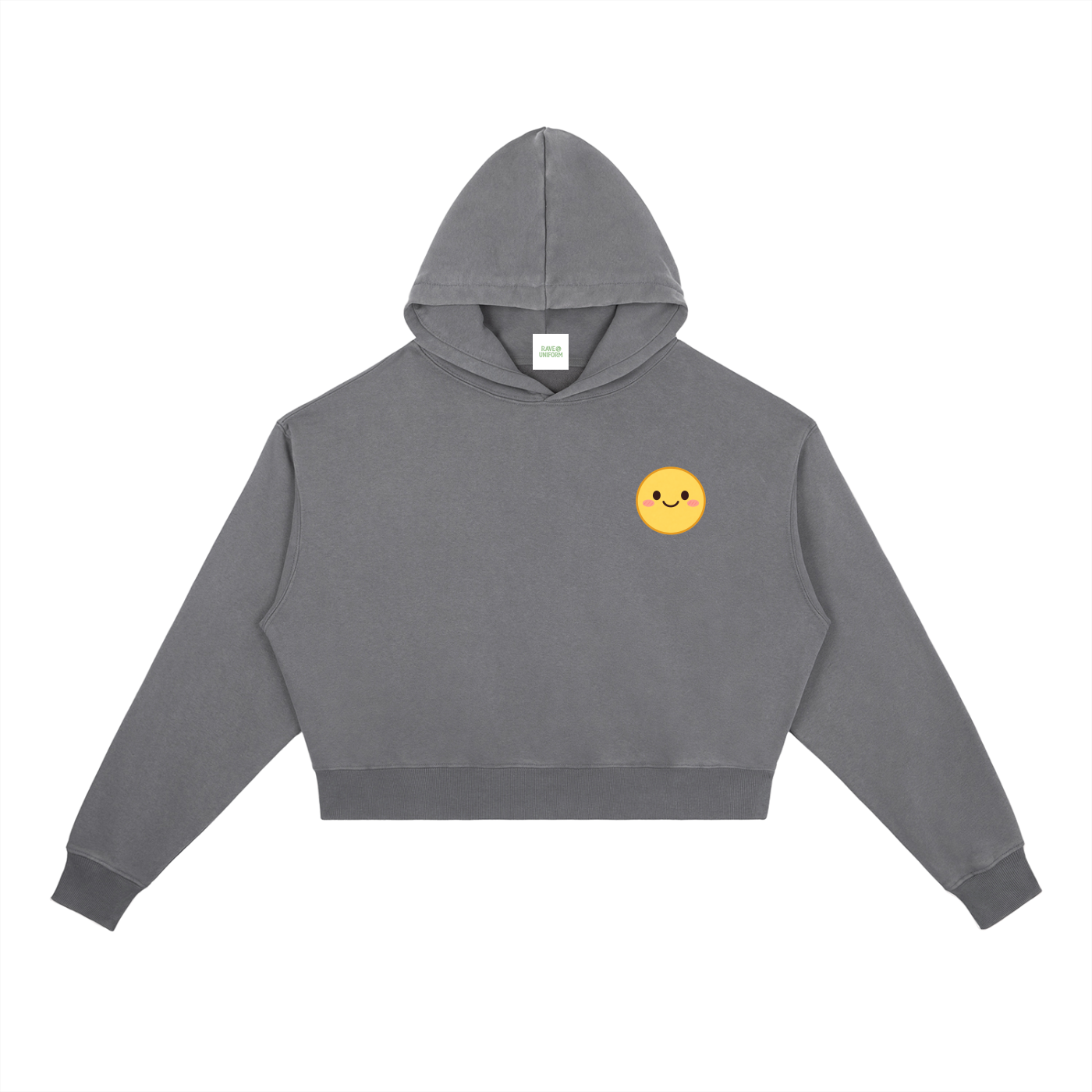Smiley Heavyweight Hoodie - Rave Streetwear View