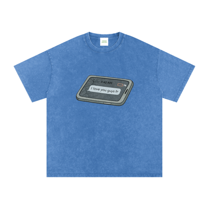 Love U Oversized Vintage T-Shirt - Rave Uniform Detail View