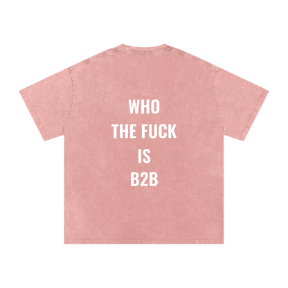 Who is B2B Oversized Vintage T-Shirt in Light Pink detail view by Rave Uniform