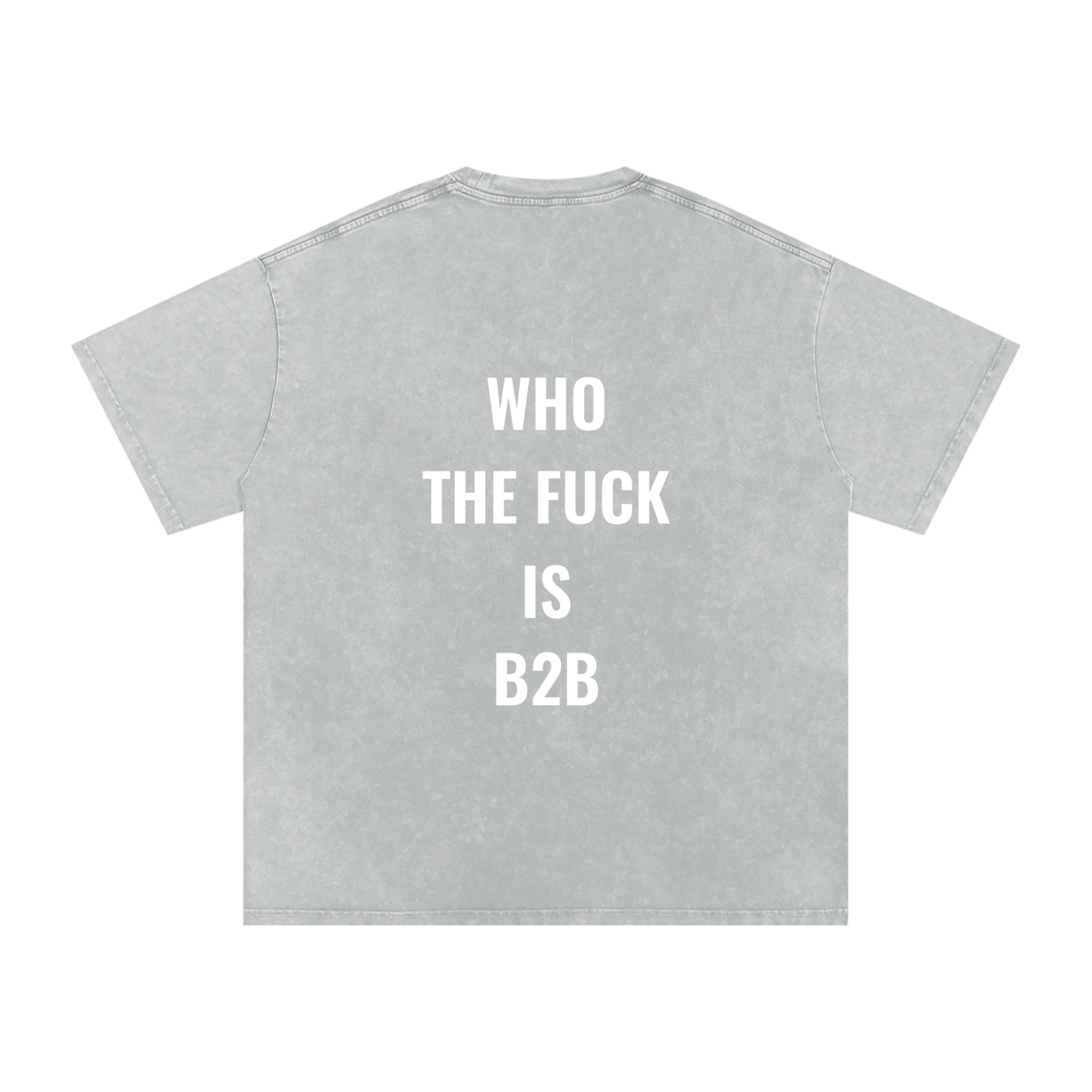 Who is B2B Oversized Vintage T-Shirt in Light Gray alternate view by Rave Uniform