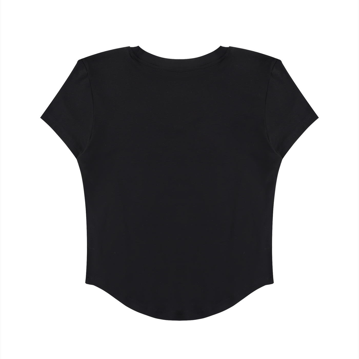 Comfy Paneled Crop T-Shirt - Rave Uniform Side View