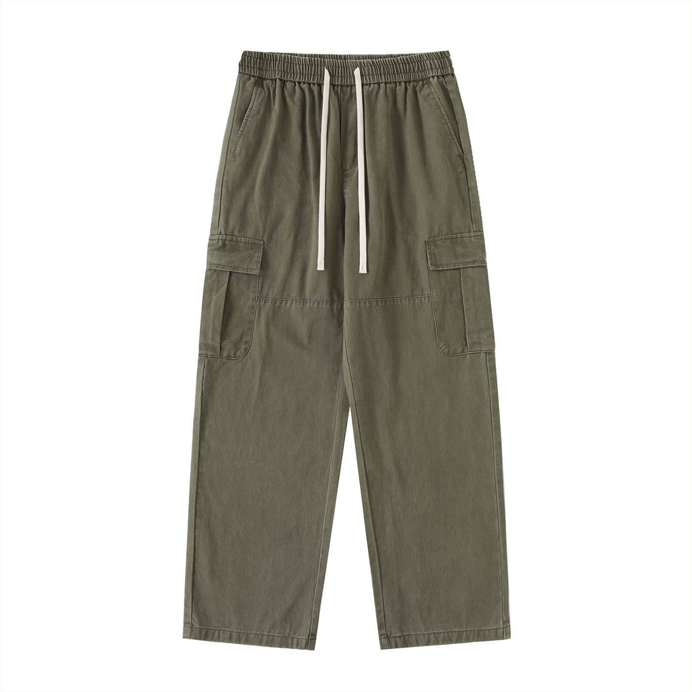 Drawstring Cargo Pants in Gray Green by Rave Uniform