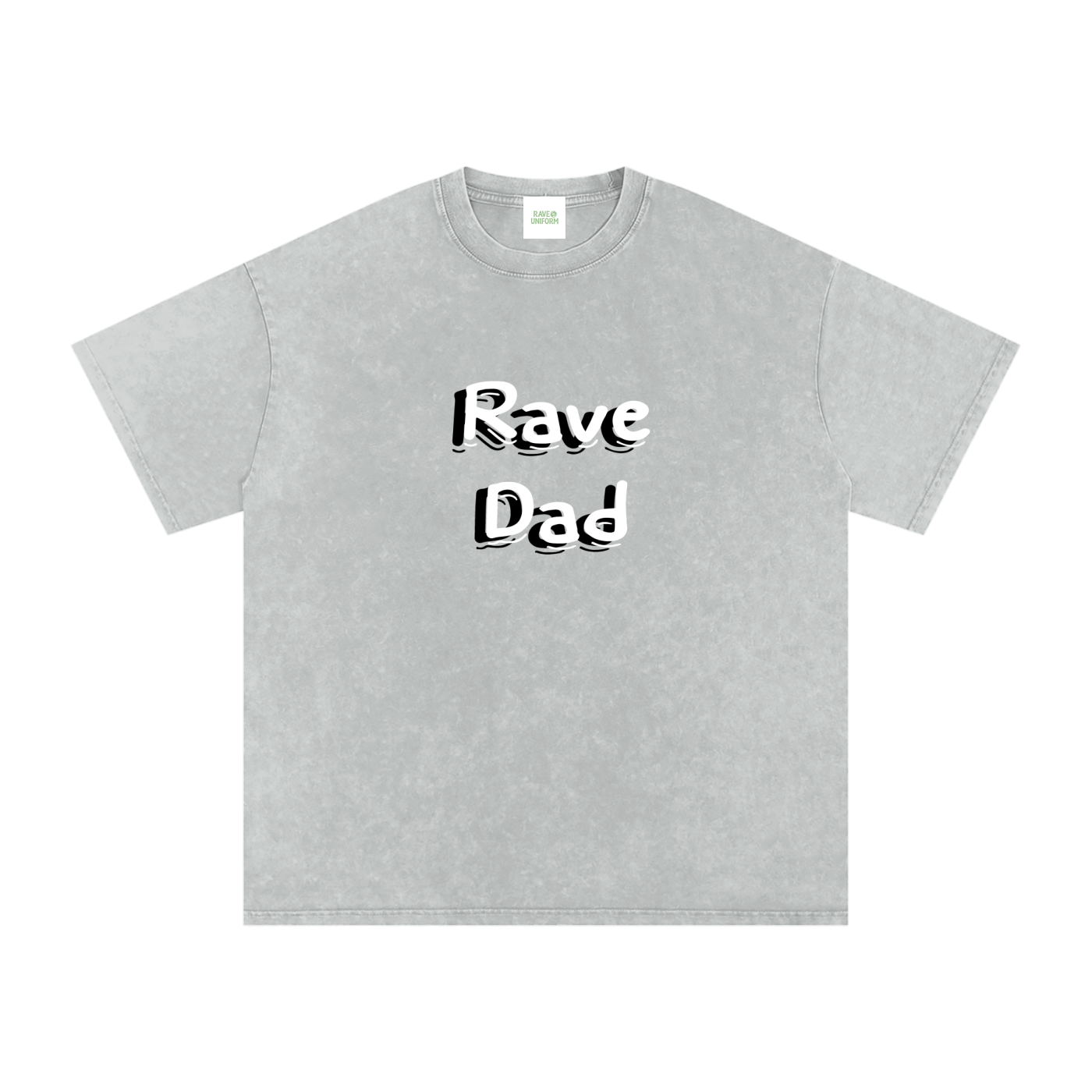 Rave Dad Oversized Vintage T-Shirt in Light Gray by Rave Uniform
