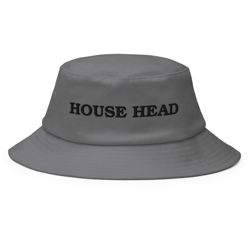 House Head Bucket Hat in Grey