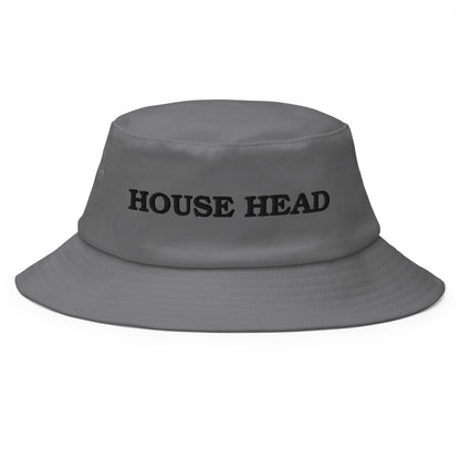 House Head Bucket Hat in Grey