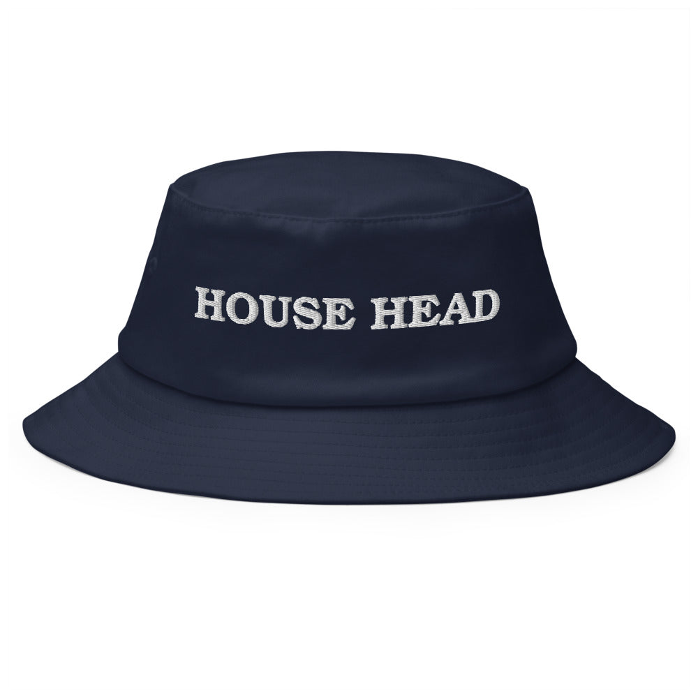 House Head Bucket Hat in Navy